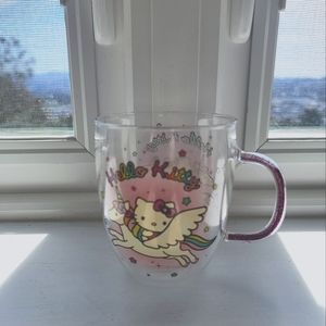 Hello kitty glass mug